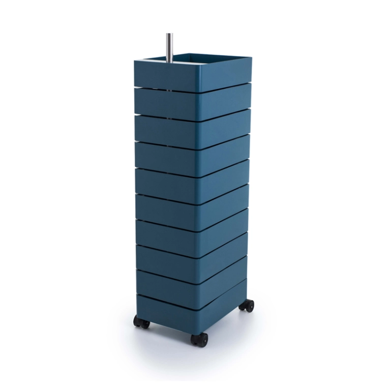 Meuble de rangement 360° 10 tiroirs Bleu MAGIS