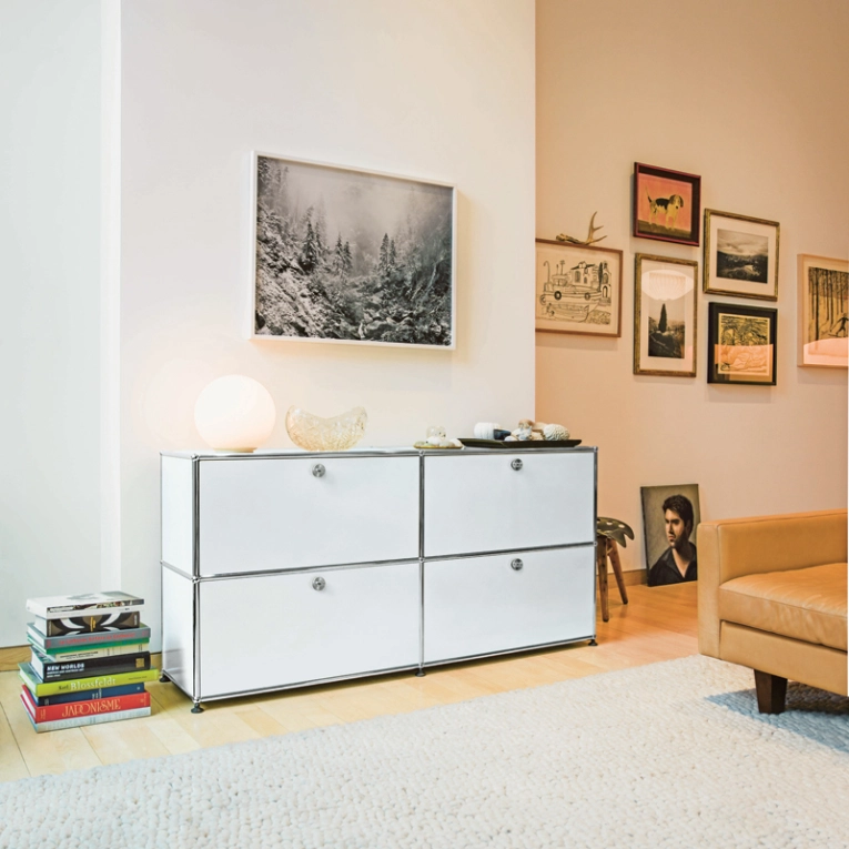 Meuble de rangement USM HALLER E2 Blanc pur USM HALLER