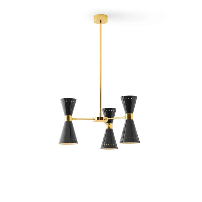 Suspension MEGAFONO Ø 53 Noir STILNOVO