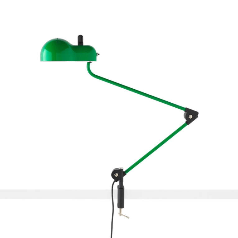 Lampe de bureau TOPO à pince Vert STILNOVO
