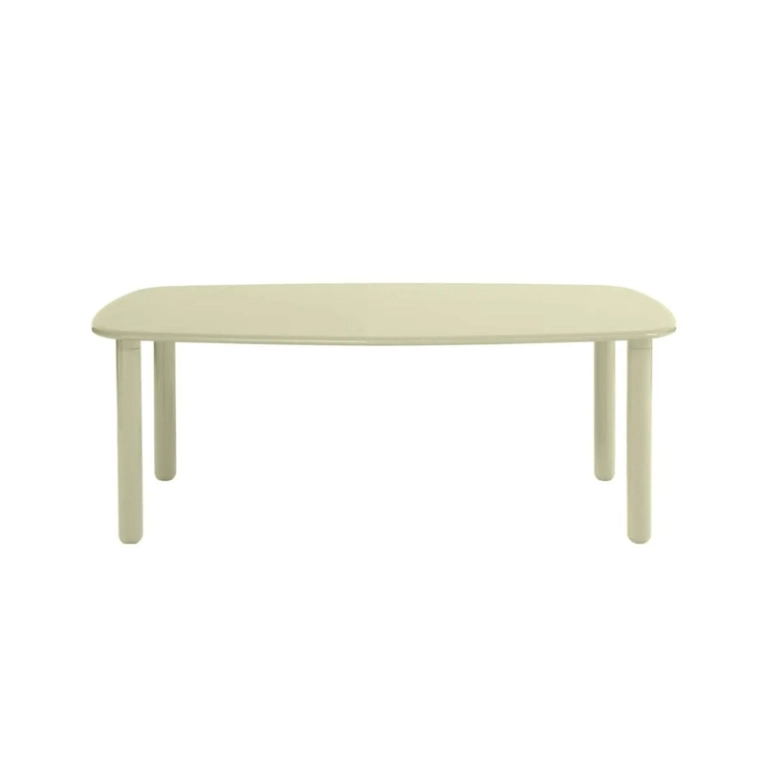 Table TOTTORI Blanc perle brillant DRIADE