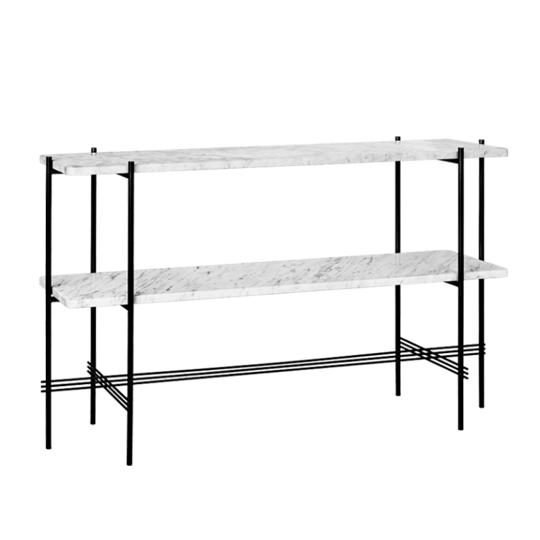 Console TS H 72 Marbre Carrara blanc GUBI