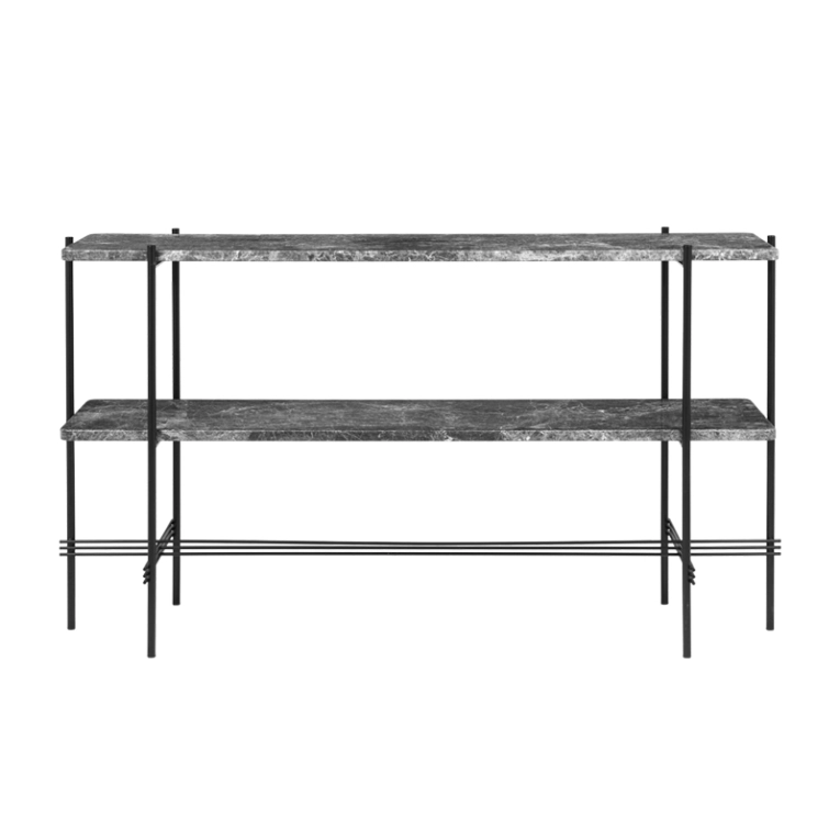 Console TS H 72 Marbre Emperador gris GUBI
