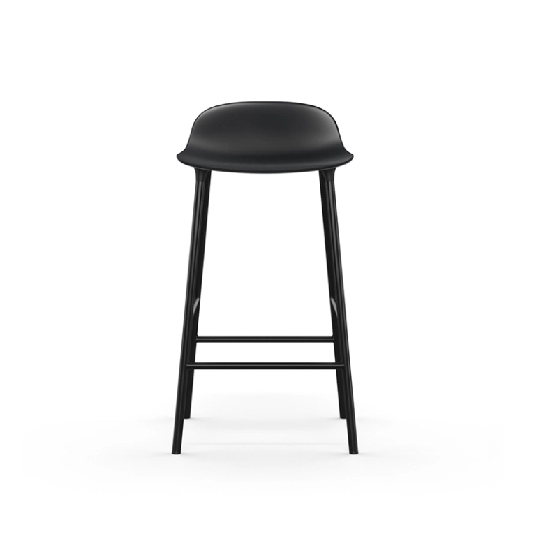 Tabouret haut FORM BARSTOOL pieds acier Noir Normann Copenhagen