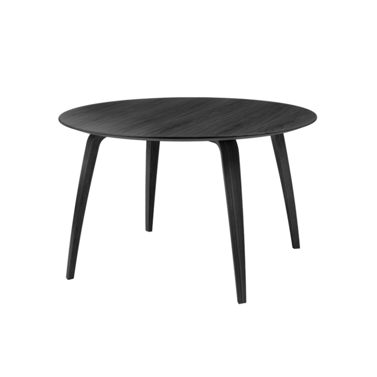 Table GUBI DINING ROUND Frêne noir GUBI