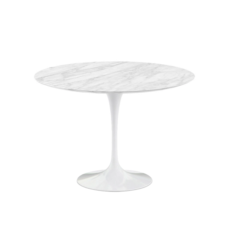 Table SAARINEN Ø 107 Marbre Statuarietto mat KNOLL