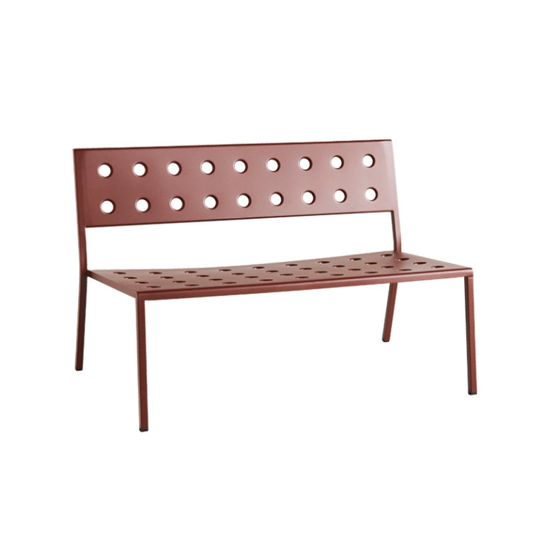 Banc extérieur Banc BALCONY LOUNGE Rouge fer HAY