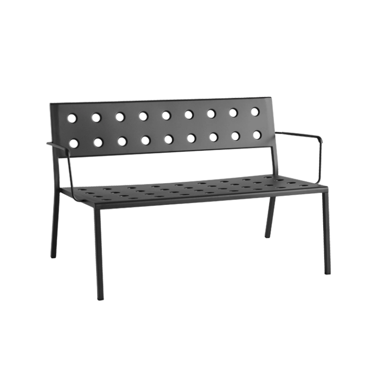 Banc extérieur Banc BALCONY LOUNGE avec accoudoirs Anthracite HAY