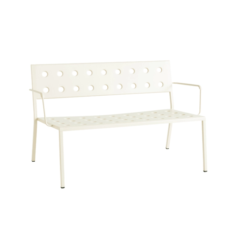 Banc extérieur Banc BALCONY LOUNGE avec accoudoirs Beige HAY