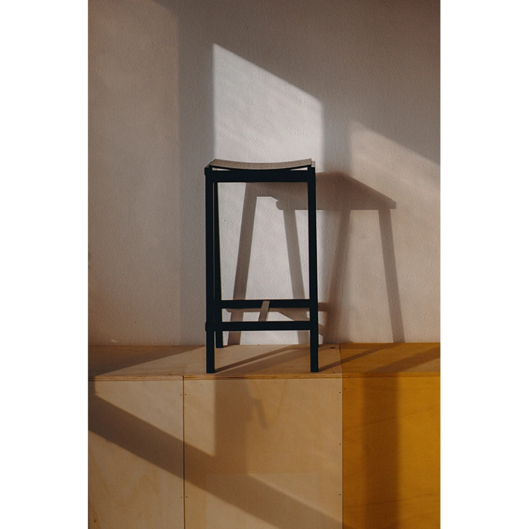 Tabouret haut TABURETE 8 H 66 Noir HAY