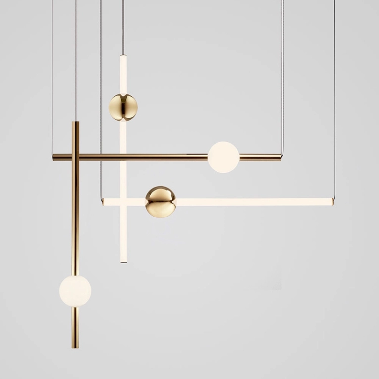 Suspension ORION GLOBE LIGHT Doré LEE BROOM