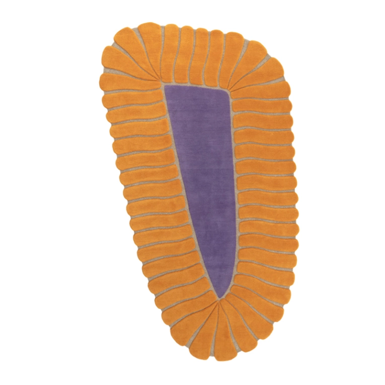 Tapis Tapis M'AMA NON M'AMA SMALL Orange/Violet CC-TAPIS