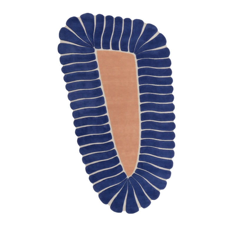 Tapis Tapis M'AMA NON M'AMA SMALL Indigo/rose CC-TAPIS