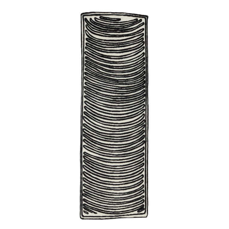 Tapis Tapis NAÏF CRESCENT Noir CC-TAPIS