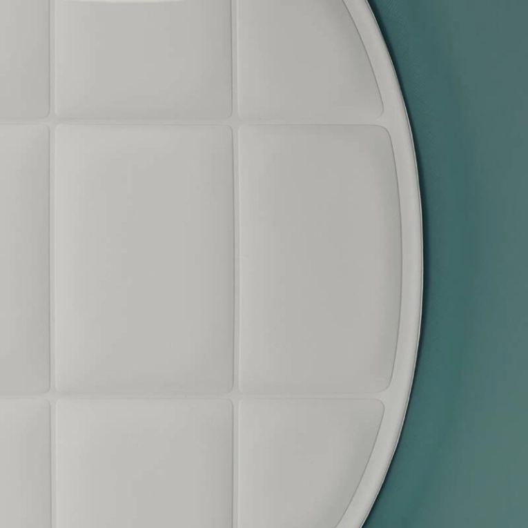 Coussin Lot de 2 galettes d'assise AÏKU Blanc MDF