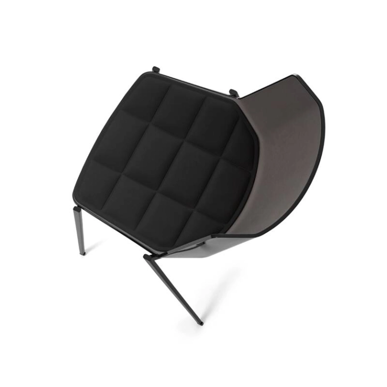 Coussin Lot de 2 galettes d'assise AÏKU Noir MDF