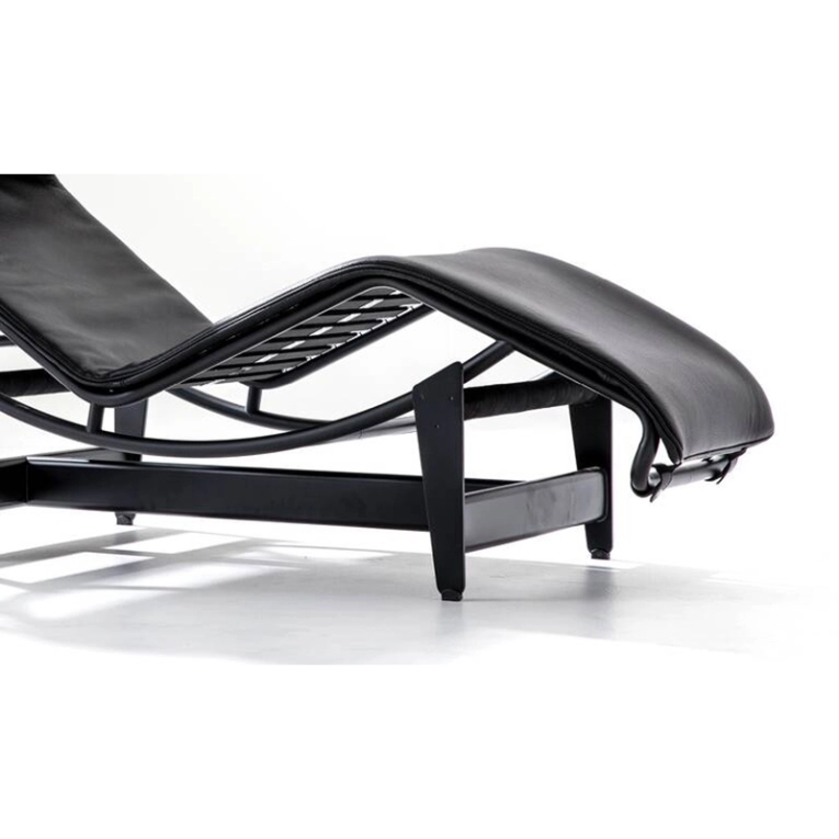 Fauteuil 4 Chaise Longue À Réglage Continu Noire Durable CASSINA