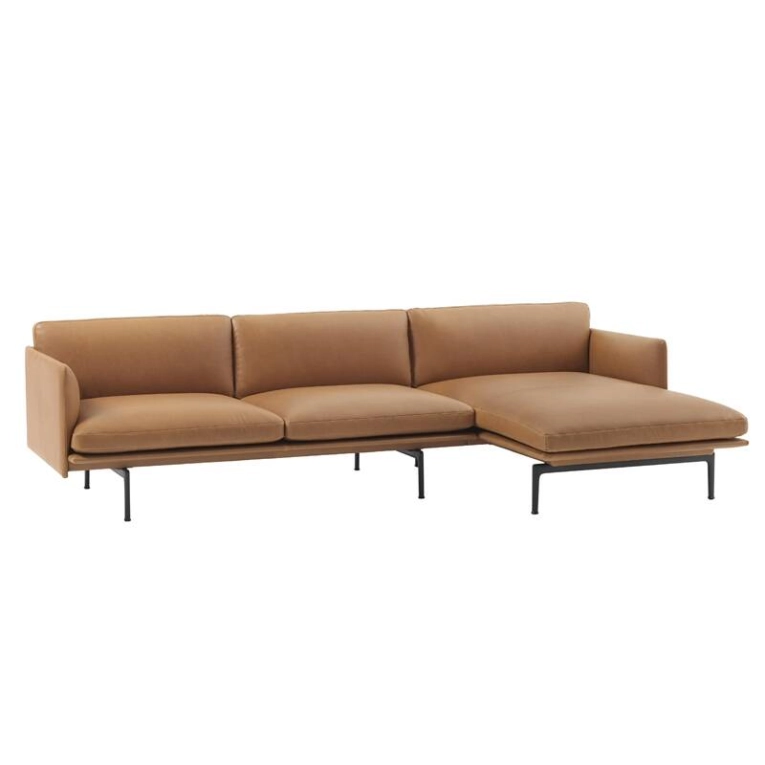 Canapé OUTLINE Chaise longue Cognac MUUTO