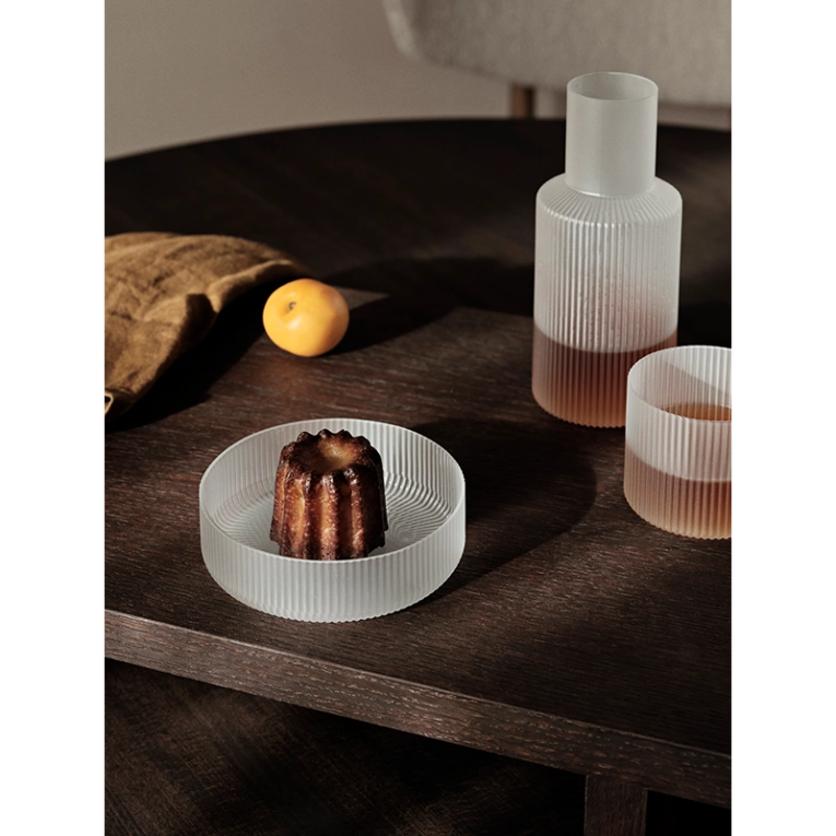 Carafe & verre Set carafe et verre RIPPLE Givré FERM LIVING