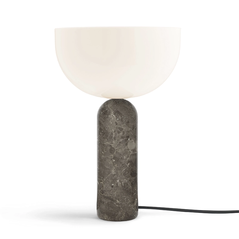 Lampe à poser KIZU Large Marbre Gris du Marais NEW WORKS