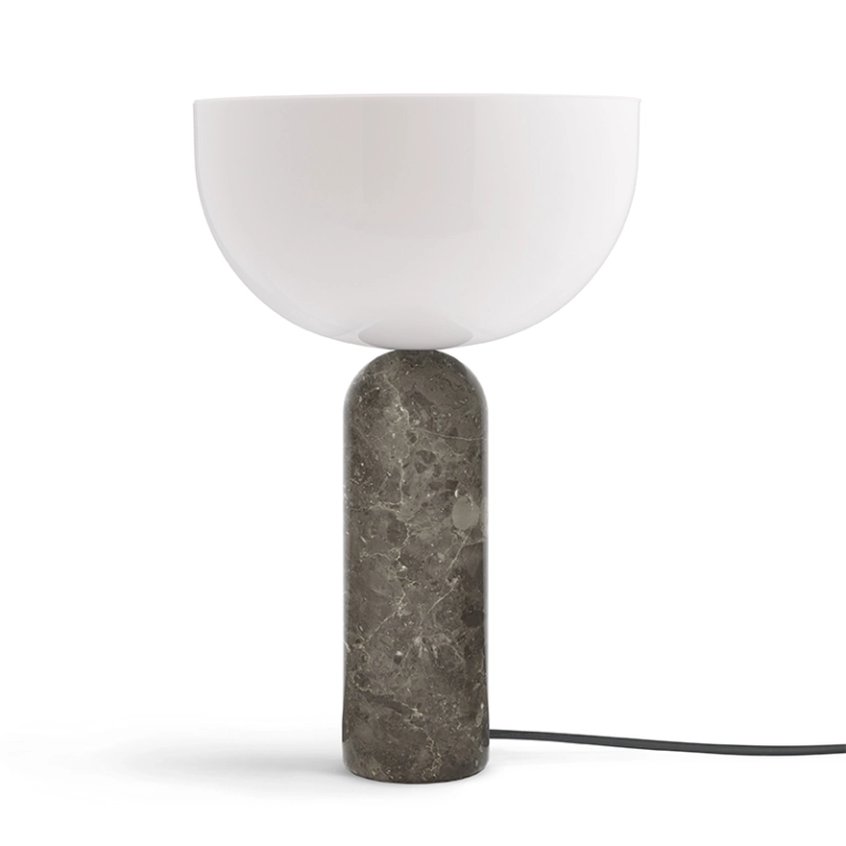 Lampe à poser KIZU Large Marbre Gris du Marais NEW WORKS