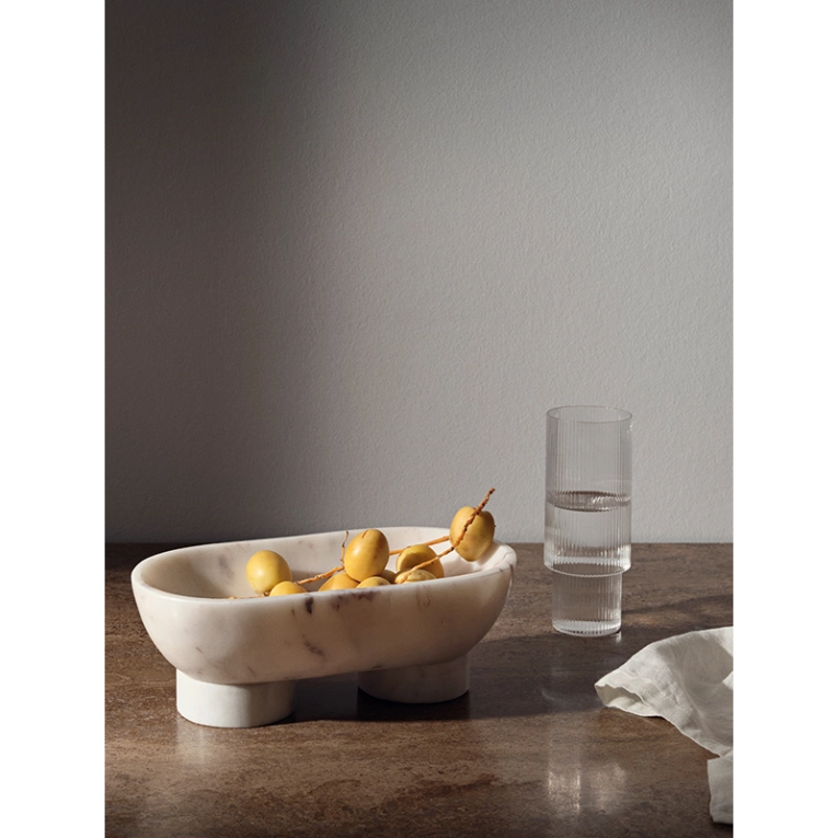 Carafe & verre Set de 4 verres long drink RIPPLE Transparent FERM LIVING
