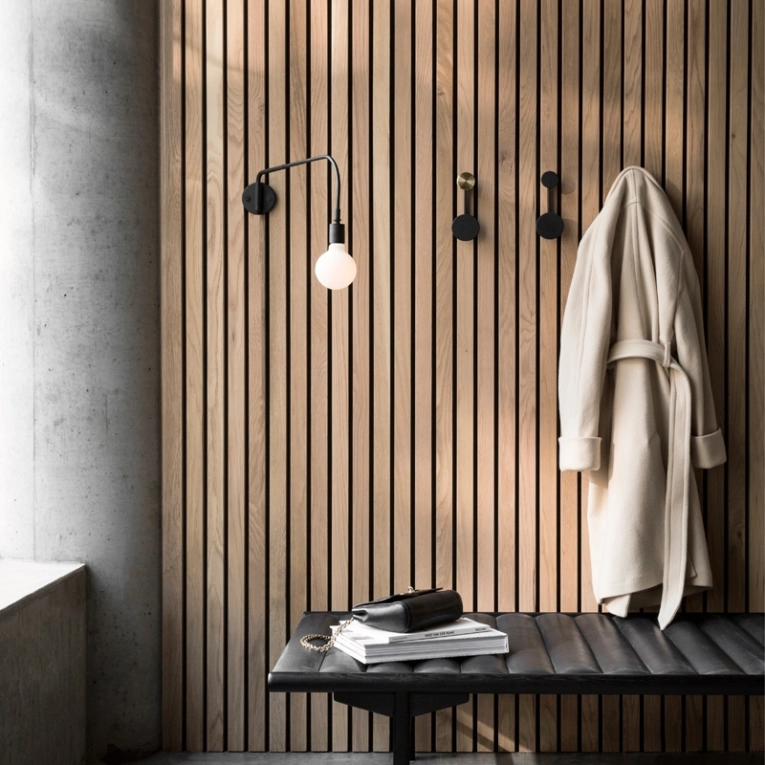 Porte-manteau Portemanteau AFTEROOM Small Laiton, noir AUDO COPENHAGEN