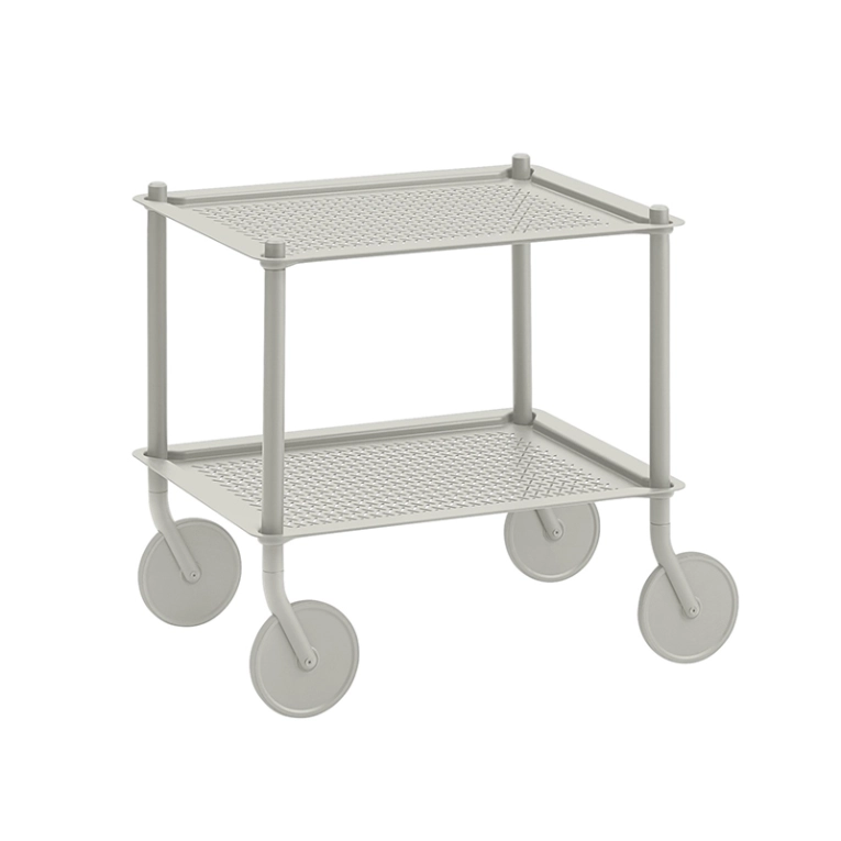 Desserte FLOW TROLLEY 2 niveaux Gris MUUTO