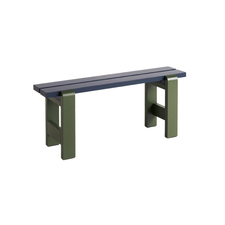 Banc extérieur Banc WEEKDAY DUO Bleu acier/ vert olive HAY