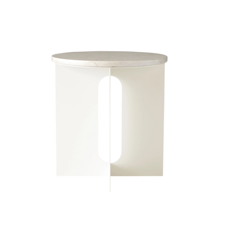 Table d'appoint guéridon ANDROGYNE Blanc AUDO COPENHAGEN