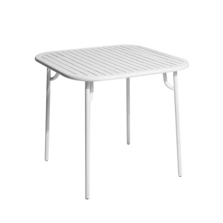Table extérieur WEEK-END 85x85 Blanc PETITE FRITURE
