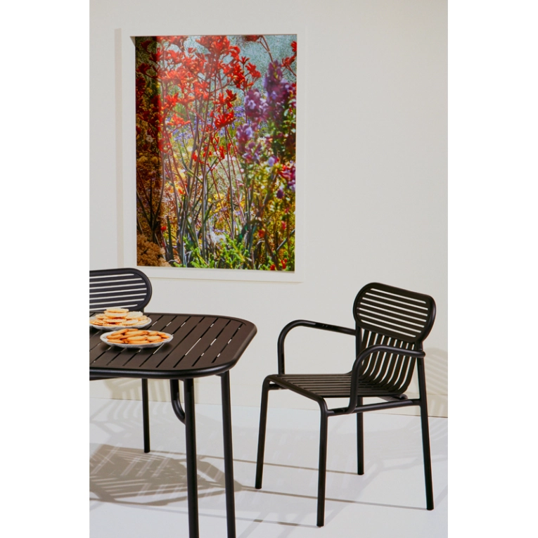 Table extérieur WEEK-END 85x85 Rose PETITE FRITURE