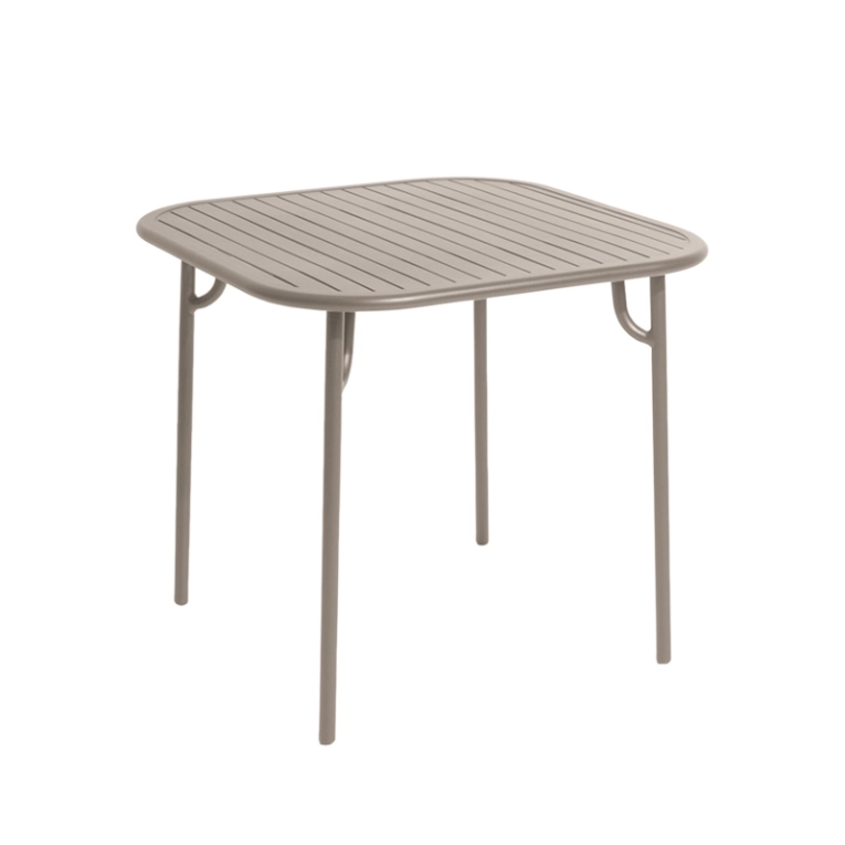 Table extérieur WEEK-END 85x85 Dune PETITE FRITURE