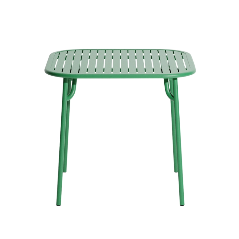 Table extérieur WEEK-END 85x85 Vert menthe PETITE FRITURE