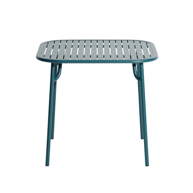 Table extérieur WEEK-END 85x85 Bleu océan PETITE FRITURE