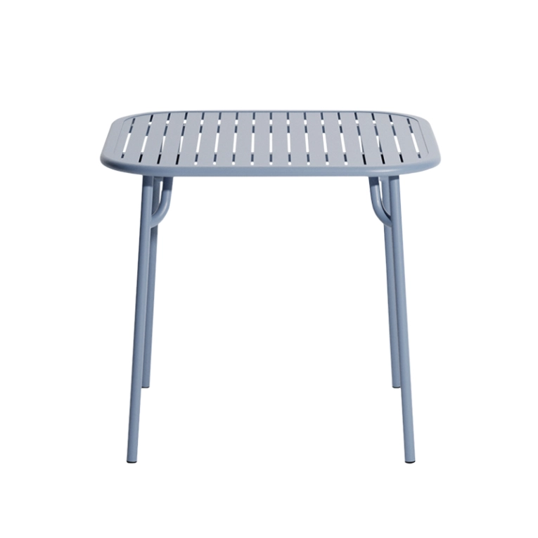 Table extérieur WEEK-END 85x85 Bleu pigeon PETITE FRITURE