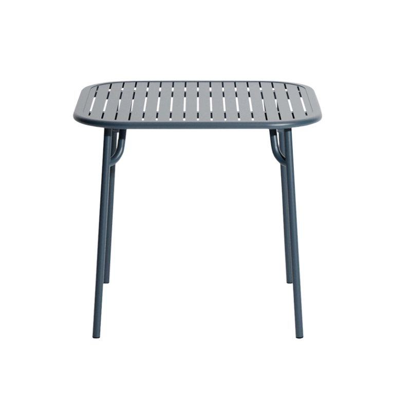 Table extérieur WEEK-END 85x85 Gris bleu PETITE FRITURE