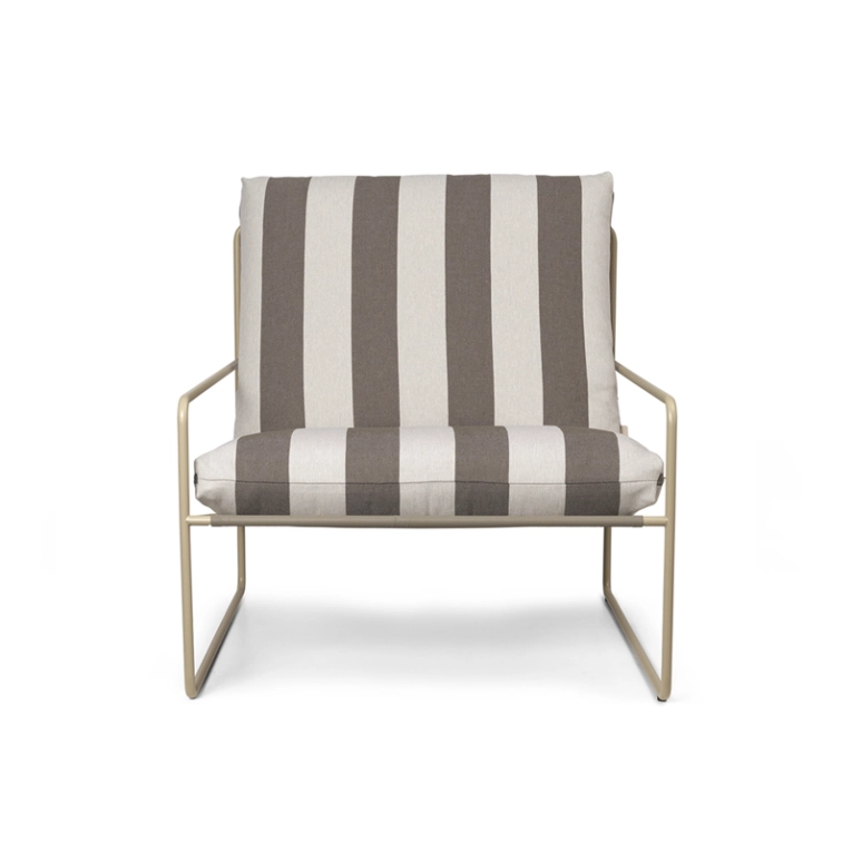 Fauteuil DESERT STRIPE Chocolat FERM LIVING
