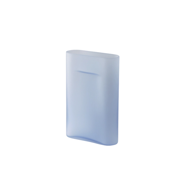 Vase VASE RIDGE Verre H 35 Bleu clair MUUTO