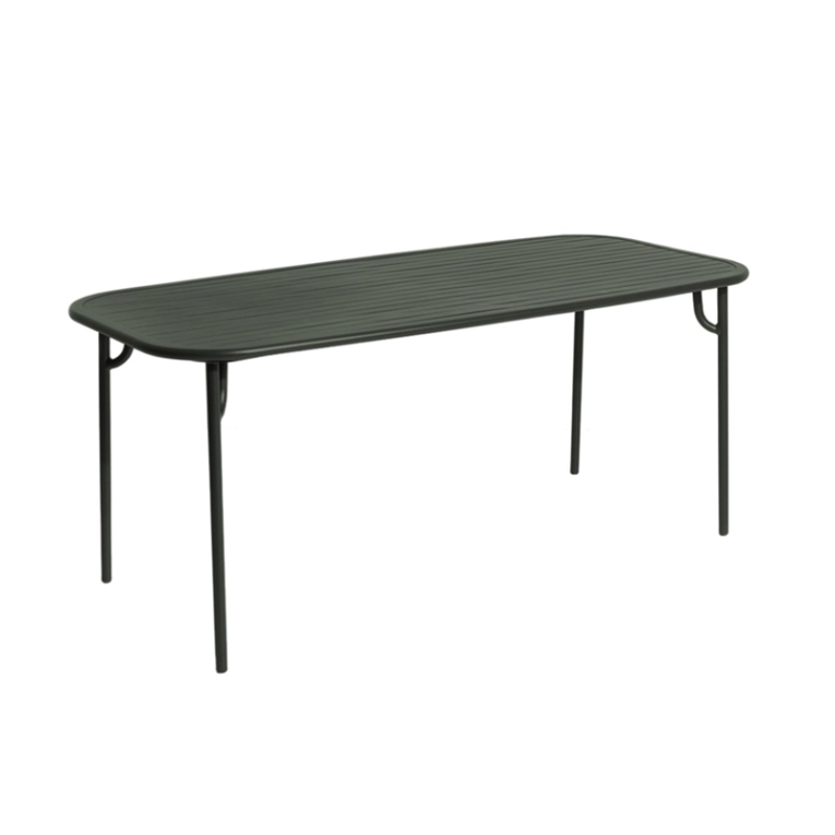 Table extérieur WEEK-END rectangulaire Vert bouteille PETITE FRITURE