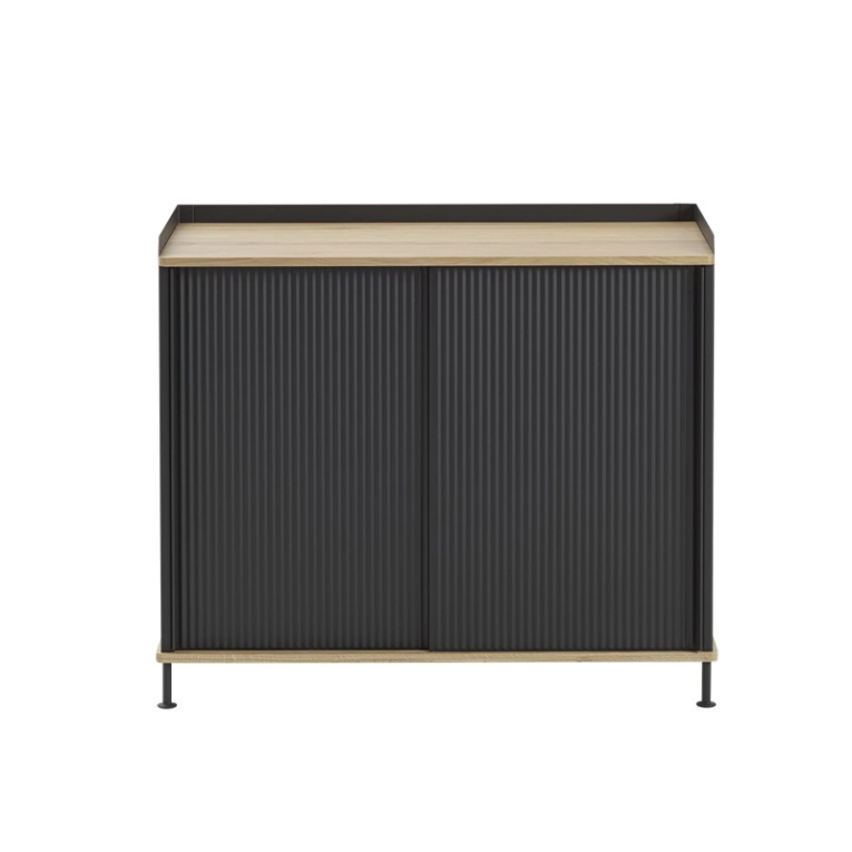 Meuble de rangement ENFOLD Buffet L 100 Chêne/ noir MUUTO