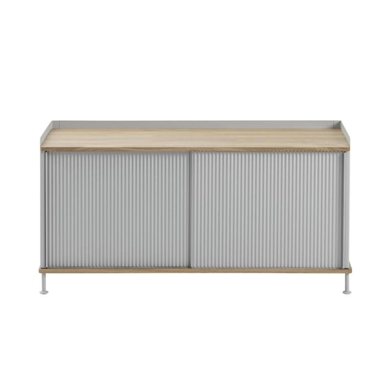 Meuble de rangement ENFOLD Buffet L 124 Chêne/ gris MUUTO