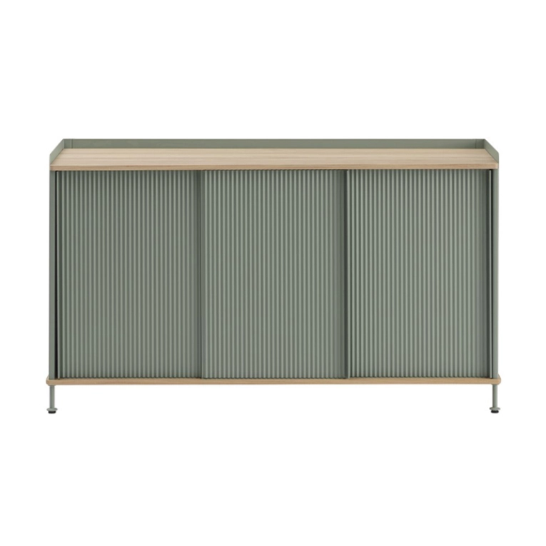 Meuble de rangement ENFOLD Buffet L 148 Chêne/ vert cendré MUUTO