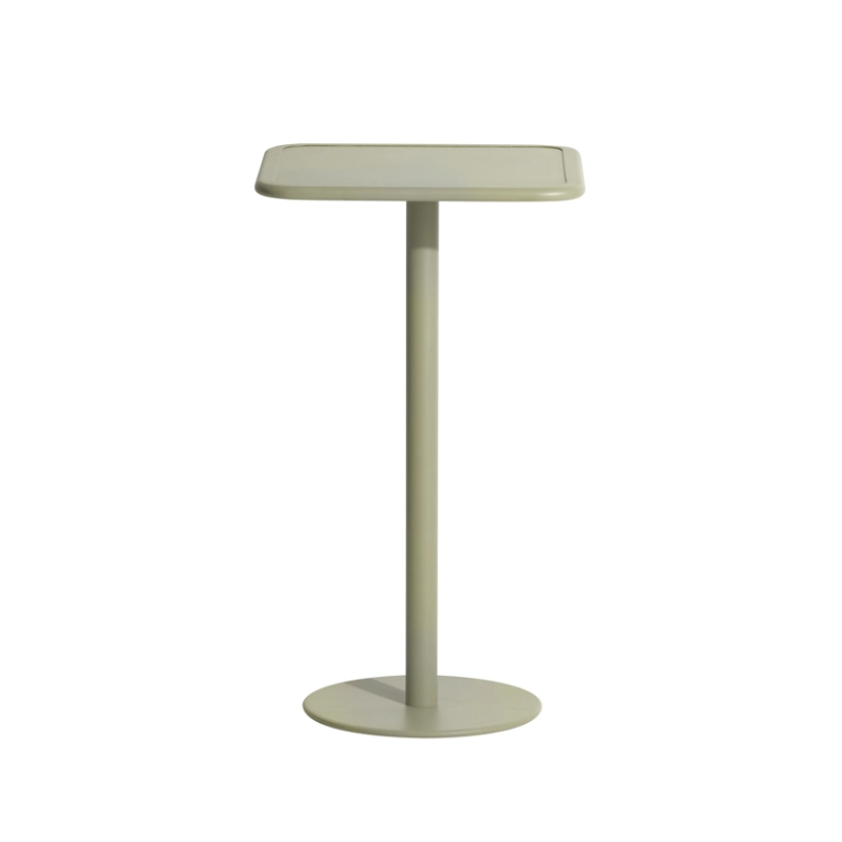 Table extérieur Mange-debout WEEK-END carré Vert jade PETITE FRITURE