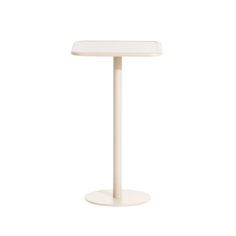 Table extérieur Mange-debout WEEK-END carré Ivoire PETITE FRITURE