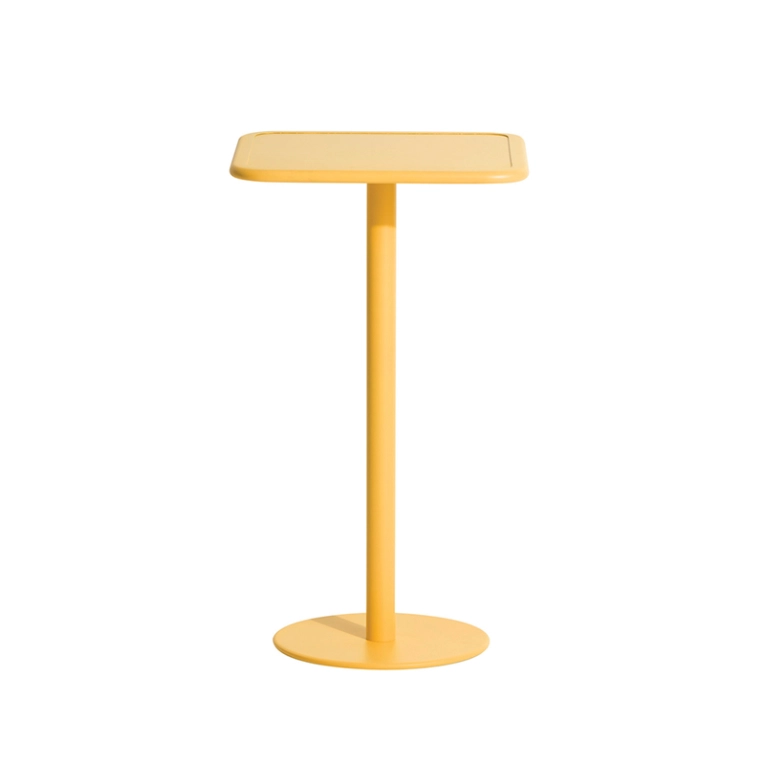 Table extérieur Mange-debout WEEK-END carré Safran PETITE FRITURE