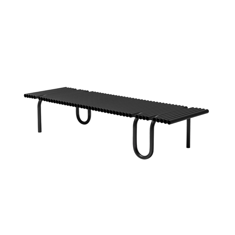 Table basse PIPELINES 175x60 Noir MOGG