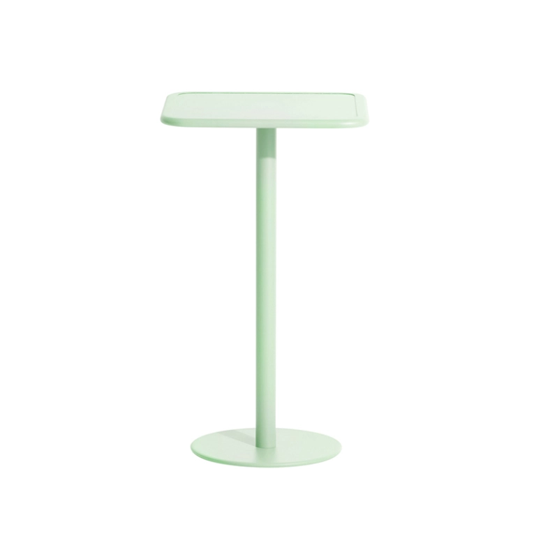 Table extérieur Mange-debout WEEK-END carré Vert pastel PETITE FRITURE