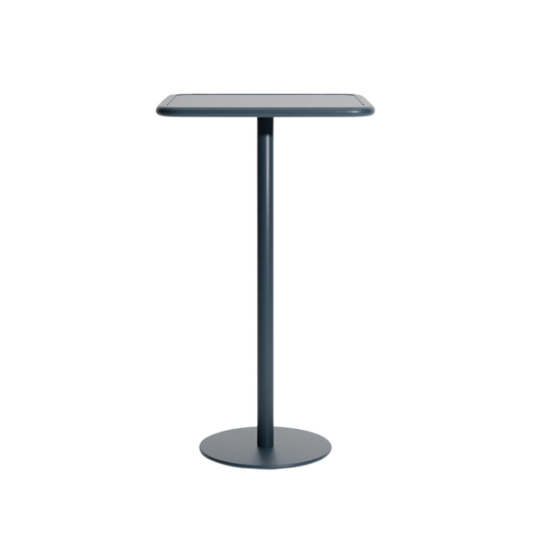 Table extérieur Mange-debout WEEK-END carré Gris bleu PETITE FRITURE