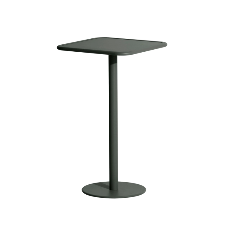 Table extérieur Mange-debout WEEK-END carré Vert bouteille PETITE FRITURE